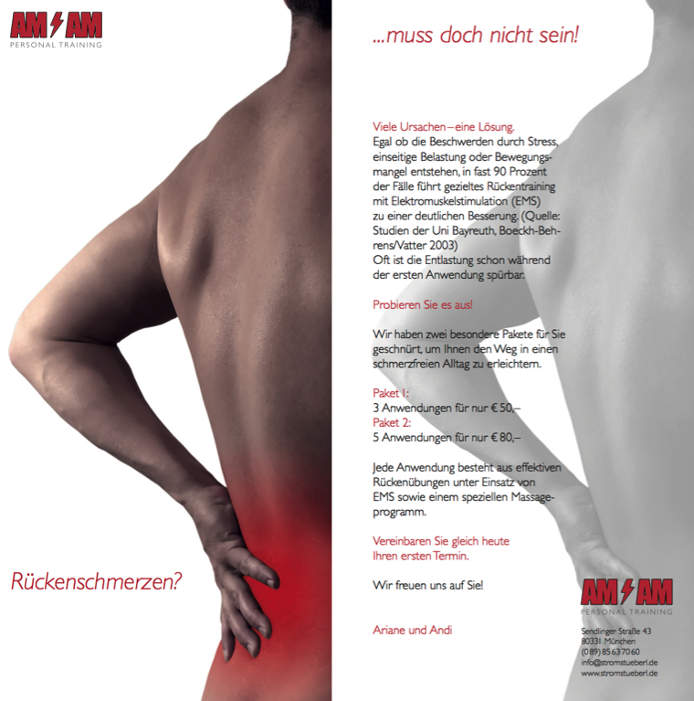Flyer Rückenschmerzen